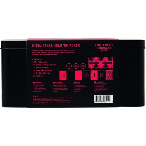 Gentlemen's Hardware Poker In A Tin