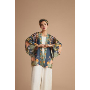 Powder Trailing Wisteria Ink Kimono