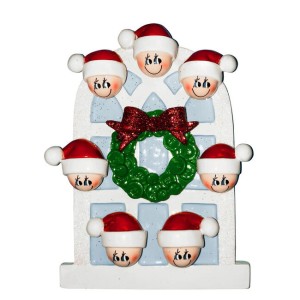 Christmas Window 7 Family Personalised Christmas Decoration