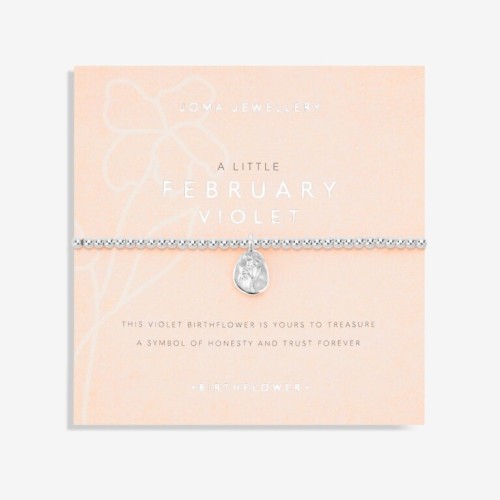 Joma A Little February Birth Flower Bracelet