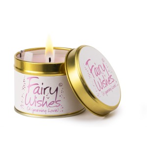 Lily-Flame Fairy Wishes Tin Candle