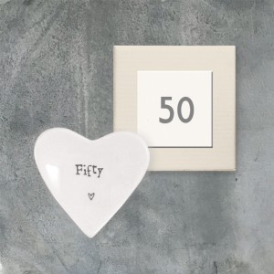 East of India Heart Dish - Fifty