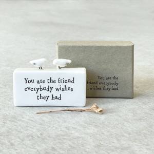 East of India Porcelain Scene - You are the friend