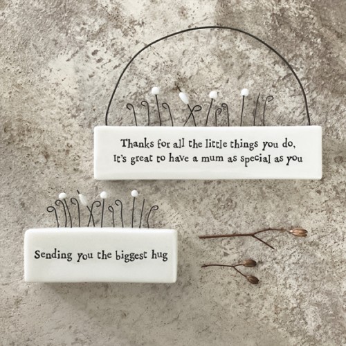 East of India Porcelain Scene - Sending you the big