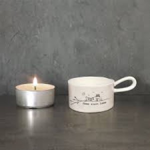 East of India Tea Light Holder - Home Sweet Home
