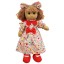 Powell Craft Red Floral Dress Ragdoll
