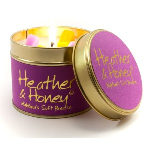 Lily-Flame Heather & Honey Tin Candle
