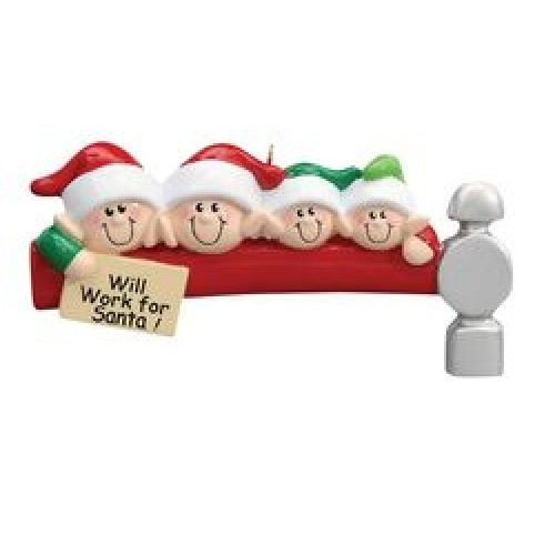Santas Elves 4 Personalised Decoration