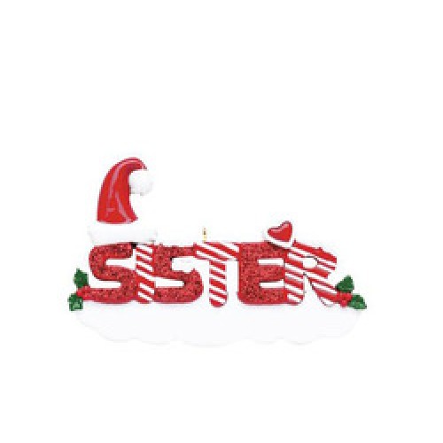 Sister Word Personalised Decoration