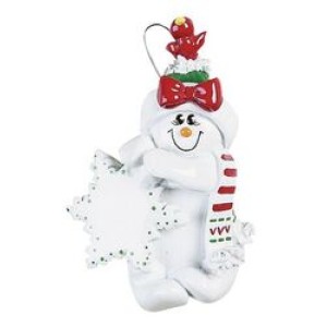 Snowgirl Personalised Christmas Decoration