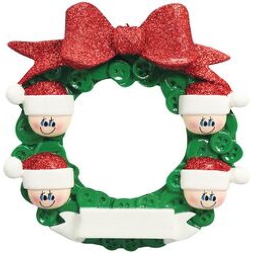 Button Wreath 4 Personalised Decoration