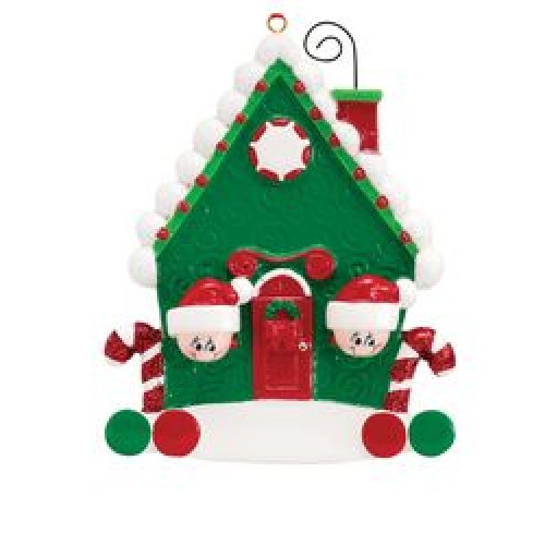Candy Cane House 2 Personalised Decoration