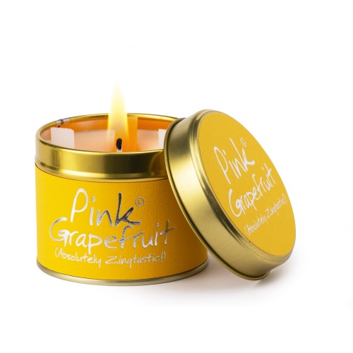 Lily-Flame Pink Grapefruit Tin Candle