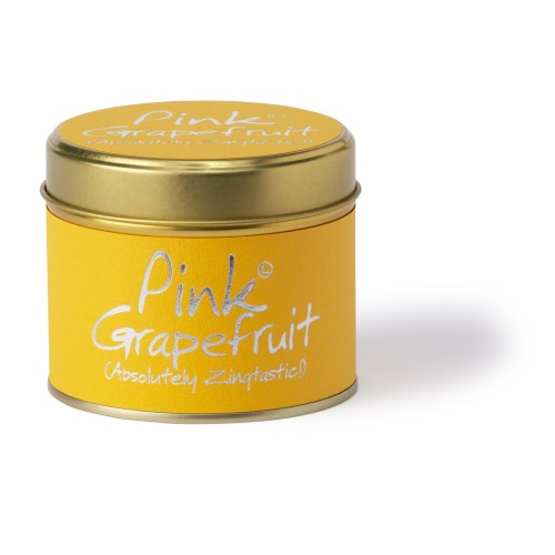 Lily-Flame Pink Grapefruit Tin Candle