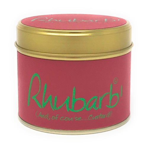 Lily-Flame Rhubarb Tin Candle