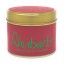 Lily-Flame Rhubarb Tin Candle