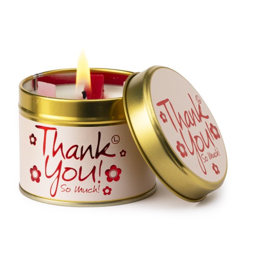 Lily-Flame Thank You Tin Candle