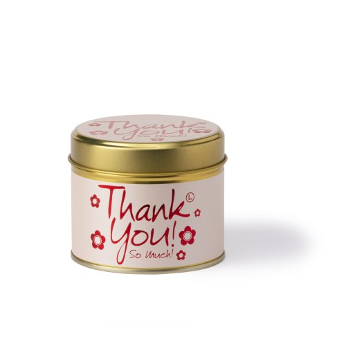 Lily-Flame Thank You Tin Candle