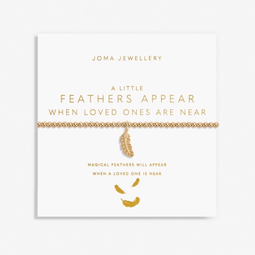 Joma A little Feathers Appear when Loved Ones are Near Bracelet