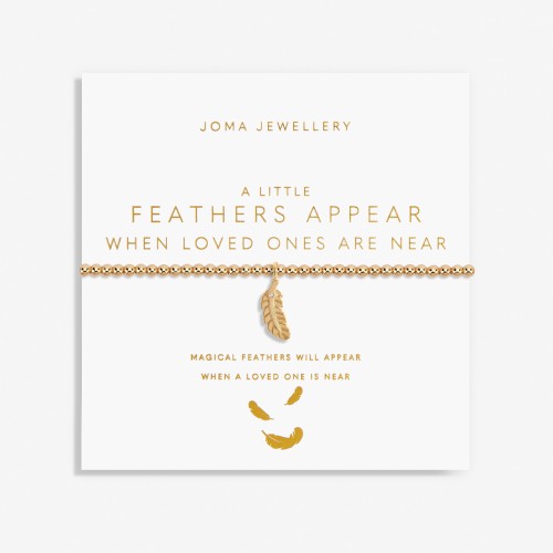 Joma A little Feathers Appear when Loved Ones are Near Bracelet