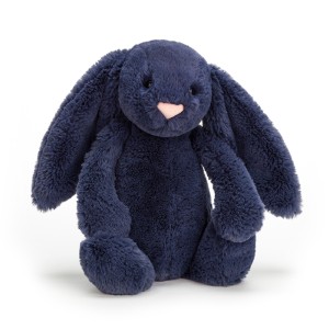 Jellycat Navy Bashful Bunny Med
