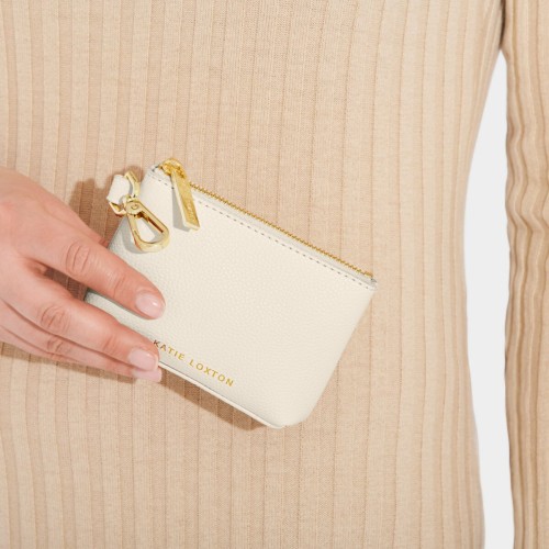 Katie Loxton Evie Clip On Purse Eggshell