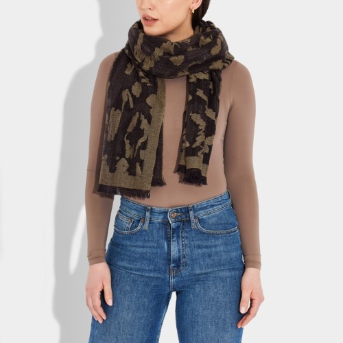 Katie Loxton Large Leopard Print Blanket Scarf