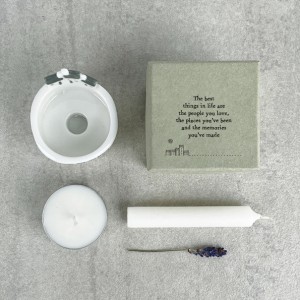 East of India Candle & Tea Light Holder - The best things in life are