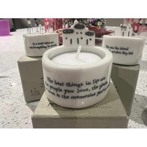 East of India Candle & Tea Light Holder - The best things in life are