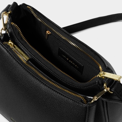 Katie Loxton Aria Scoop Crossbody Bag in Black