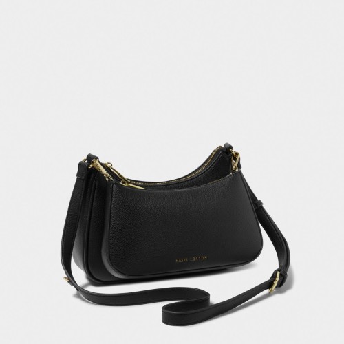 Katie Loxton Aria Scoop Crossbody Bag in Black