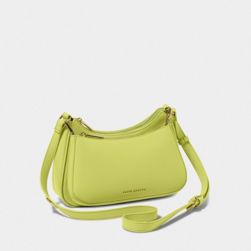 Katie Loxton Aria Scoop Crossbody Bag in Lime