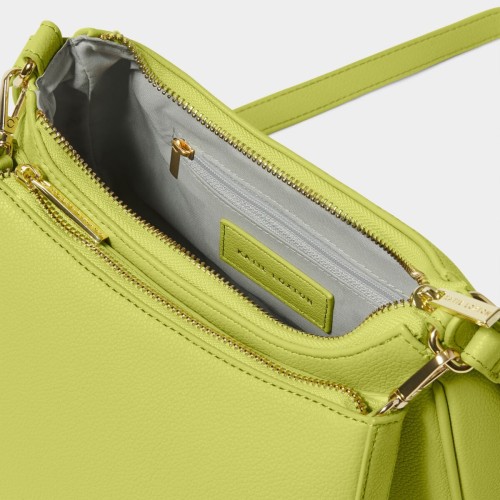 Katie Loxton Aria Scoop Crossbody Bag in Lime