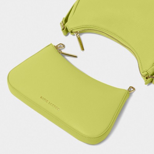 Katie Loxton Aria Scoop Crossbody Bag in Lime