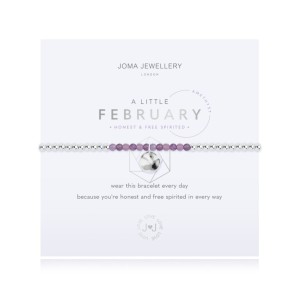 Joma A Little February Birthstone Bracelet