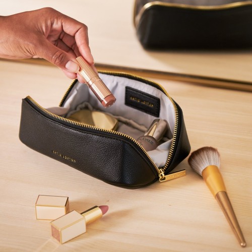 Katie Loxton Small Makeup Bag and Pencil Case Black