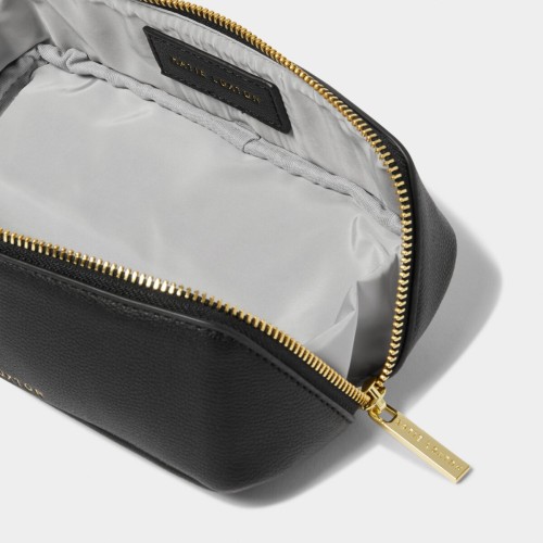 Katie Loxton Small Makeup Bag and Pencil Case Black