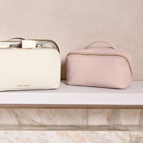 Katie Loxton Medium Makeup and Wash Bag in Pink