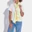 Katie Loxton Lime Foil Palm Leaf Scarf