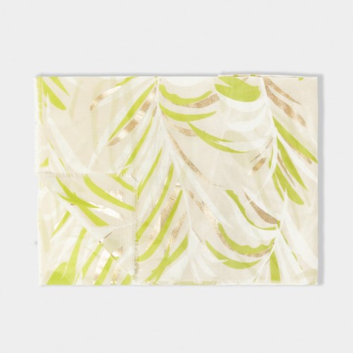 Katie Loxton Lime Foil Palm Leaf Scarf