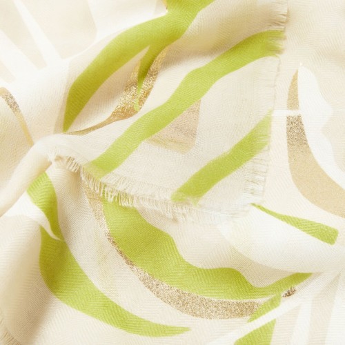 Katie Loxton Lime Foil Palm Leaf Scarf