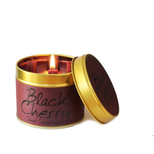 Lily-flame Black Cherry Tin Candle