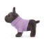 Jellycat French Bulldog Purple Sweater