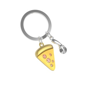 Meta Morphose Pizza and Cutter Keyring