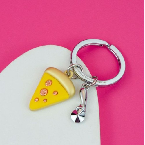 Meta Morphose Pizza and Cutter Keyring