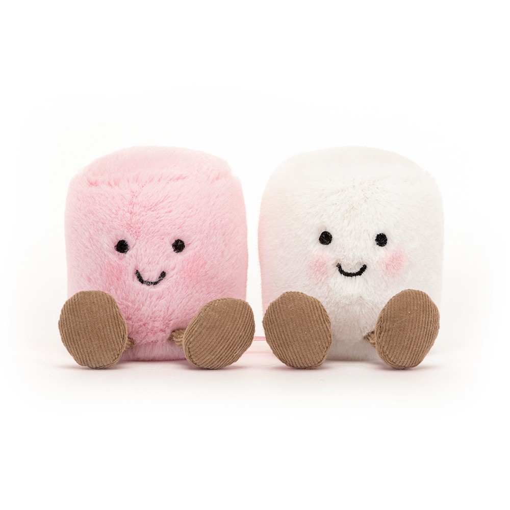 Jellycat Amuseable Pink and White Marshmallows Jellycat Amuseable Food Jellycat Jellycat more IVAD Gifts