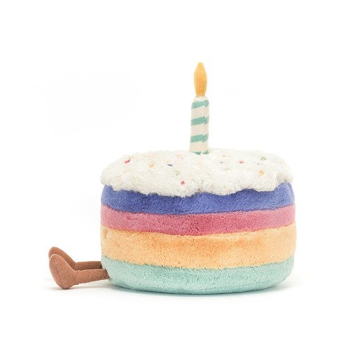 Jellycat Amuseable Rainbow Birthday Cake (Medium)