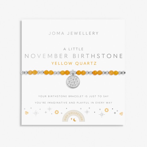 Joma Children's A Little November Birthstone Bracelet