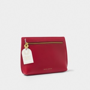 Katie Loxton Keepsake Charm Pouch Garnet Red