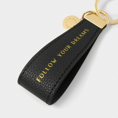 Katie Loxton Sentiment Loop Keyring Black